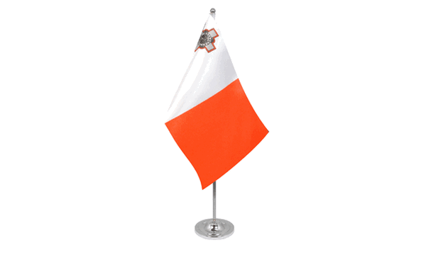 Malta Satin Table Flag